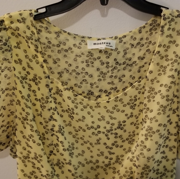 Brand New Dress, Medium, light yellow, Monteau Los Angles Brand - Picture 3 of 4